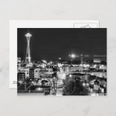 Carte Postale USA - Washington - Seattle - Space Needle en B&W (Devant / Derrière)