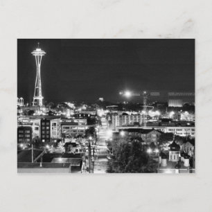 Carte Postale USA - Washington - Seattle - Space Needle en B&W