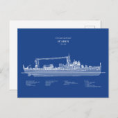 Carte Postale USCG Cutter Icarus wpc-110 - ABD (Devant / Derrière)