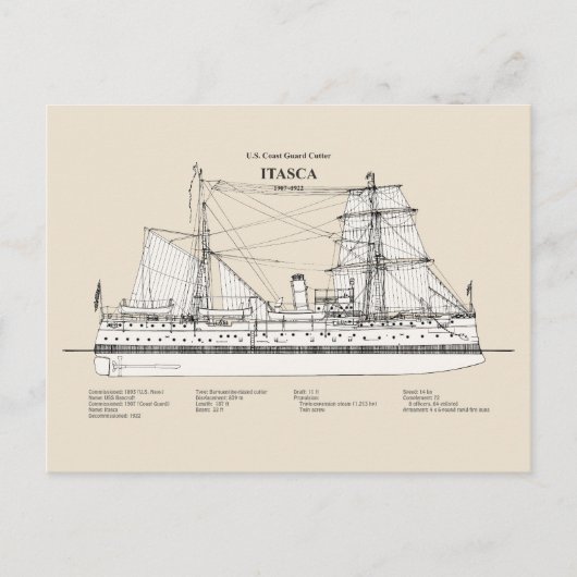 Carte Postale USCG Cutter Itasca - SBD (Devant)