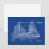 Carte Postale USCG Cutter Northland wpg-49 - ABD (Devant / Derrière)