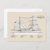 Carte Postale USCG Cutter Northland wpg-49 - SBD (Devant / Derrière)