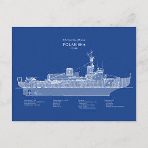 Carte Postale USCG Cutter Polar Sea wagb-11 - ABD