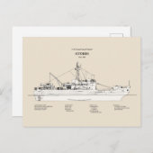 Carte Postale USCG Cutter Storis wmec-38 - SBD (Devant / Derrière)