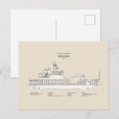 Carte Postale USCG Cutter Willow wlb-202 - SBD (Devant / Derrière)