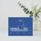 Carte Postale USCG Lighthouse Tender Amaranth - ABD (Debout devant)