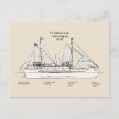 Carte Postale USCG Lighthouse Tender Columbine - SBD (Devant)