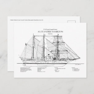 Carte Postale USCGC Alexander Hamilton wix-272 - SBD