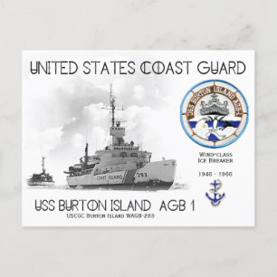Carte Postale USCGC Burton Island WAGB-283 Ice Breaker