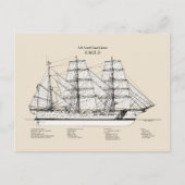 Carte Postale USCGC Eagle wix-327 - SBD (Devant)