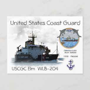 CARTE POSTALE USCGC ELM WLB-204 BUOY OFDER