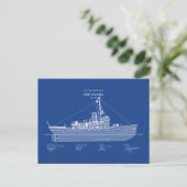Carte Postale USCGC Escanaba wpc-77 - ABD (Debout devant)