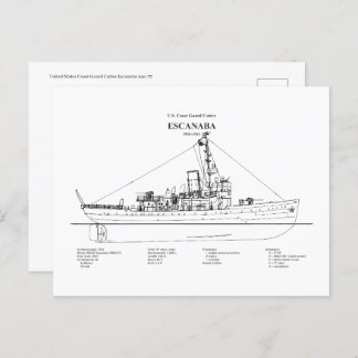 Carte Postale USCGC Escanaba wpc-77 - BD