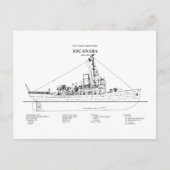 Carte Postale USCGC Escanaba wpc-77 - BD (Devant)