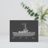 Carte Postale USCGC Escanaba wpc-77 - PD (Debout devant)