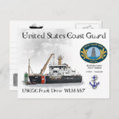 Carte Postale USCGC Frank Drew WLM-557 Buoy Tender (Devant / Derrière)