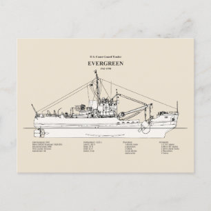 Carte Postale USCGT À feuillage persistant wlb-295 - SBD