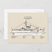 Carte Postale USCGT À feuillage persistant wlb-295 - SBD (Devant / Derrière)