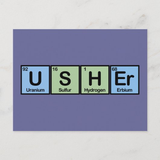 Carte Postale Usher en éléments (Devant)