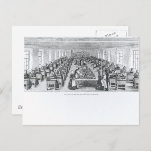 Carte Postale Usine de chaussures (Devant / Derrière)