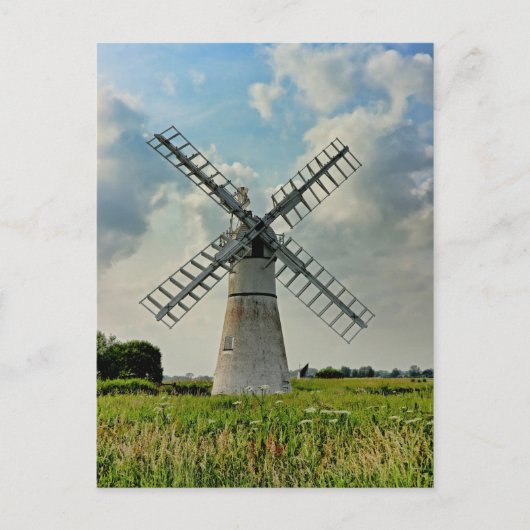 Carte Postale Usine de drainage à dyke de thurne (Devant)