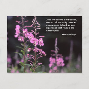 Carte Postale Usines de Fireweed - citation de cummings de l'EE