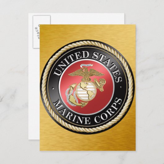 Carte postale USMC (Devant / Derrière)