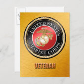 Carte postale USMC (Devant / Derrière)