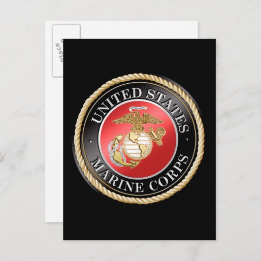 Carte postale USMC (Devant / Derrière)