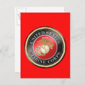 Carte postale USMC (Devant / Derrière)