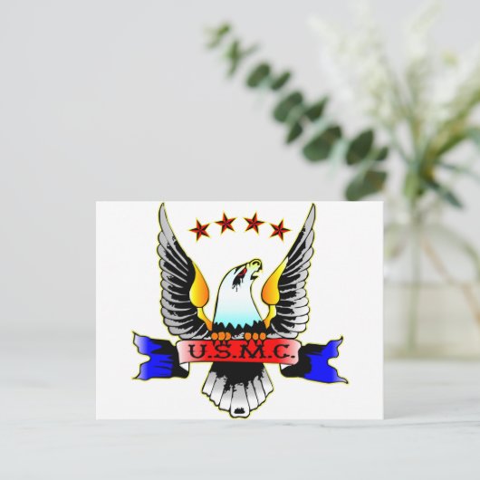 Carte Postale USMC de style ancien (Debout devant)