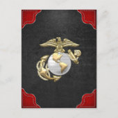 Carte Postale USMC Eagle, Globe & Ancre (EGA) [3D] (Devant)