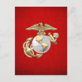 Carte Postale USMC Eagle, Globe & Ancre (EGA) [3D] (Devant)