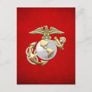 Carte Postale USMC Eagle, Globe & Ancre (EGA) [3D]