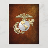 Carte Postale USMC Eagle, Globe & Ancre (EGA) [3D] (Devant)