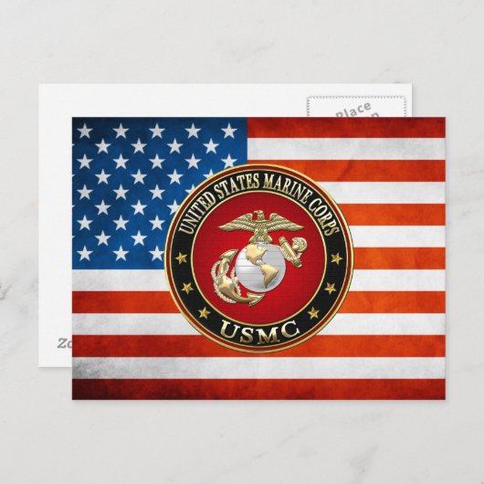 Carte Postale USMC EGA [édition spéciale] [3D] (Devant / Derrière)