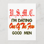 Carte Postale USMC I’m Dating L’un des rares bons hommes (Devant)
