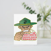 Carte Postale USMC Je suis juré de défendre la constitution (Debout devant)