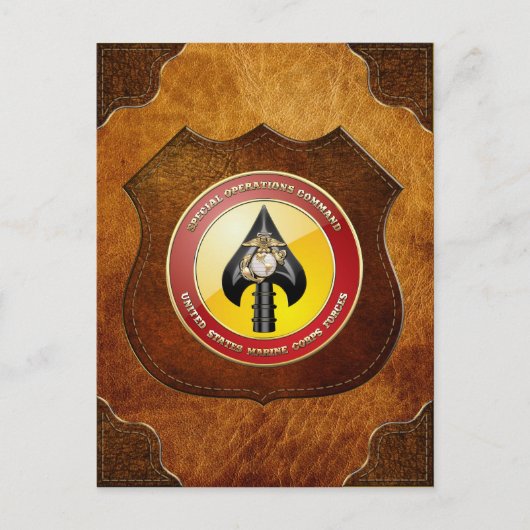 Carte Postale USMC Opérations spéciales (MARSOC) [3D] (Devant)