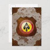 Carte Postale USMC Opérations spéciales (MARSOC) [3D] (Devant / Derrière)