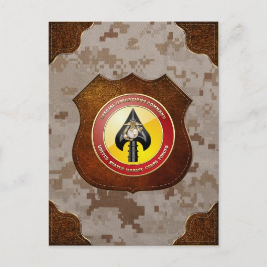 Carte Postale USMC Opérations spéciales (MARSOC) [3D] (Devant)