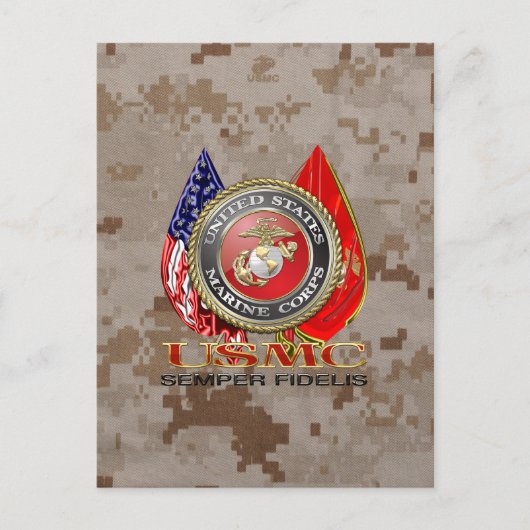 Carte Postale USMC Semper Fi [édition spéciale] [3D] (Devant)