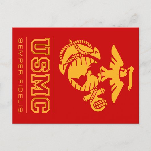 Carte Postale USMC Semper Fidelis [Semper Fi] (Devant)
