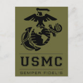 Carte Postale USMC Semper Fidelis [Semper Fi] (Devant)