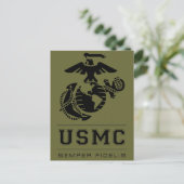 Carte Postale USMC Semper Fidelis [Semper Fi] (Debout devant)
