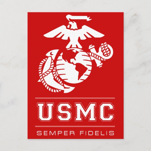 Carte Postale USMC Semper Fidelis [Semper Fi] (Devant)