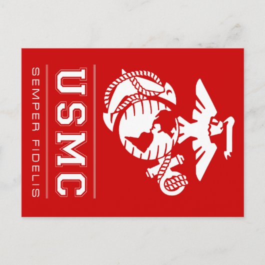 Carte Postale USMC Semper Fidelis [Semper Fi] (Devant)