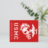 Carte Postale USMC Semper Fidelis [Semper Fi] (Debout devant)