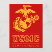 Carte Postale USMC Semper Fidelis [Semper Fi] (Devant)