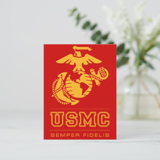 Carte Postale USMC Semper Fidelis [Semper Fi] (Debout devant)